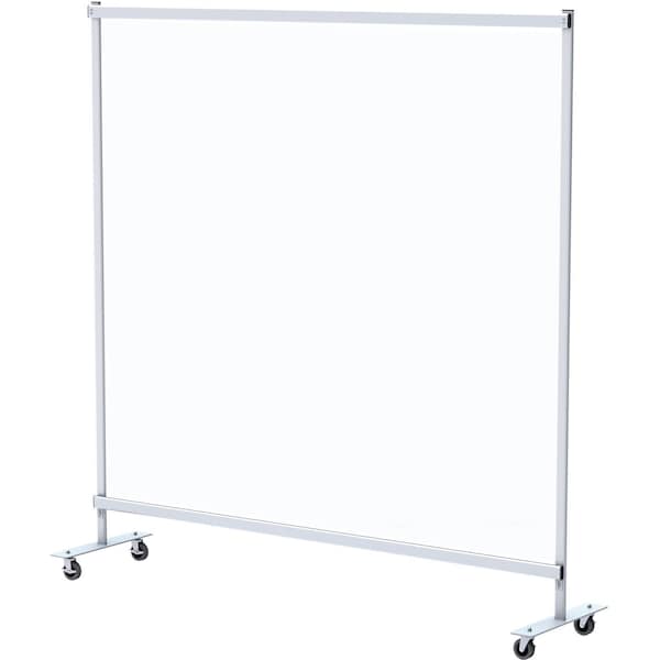 Global Industrial 72W x 72H Mobile Clear Room Divider 695861 - main